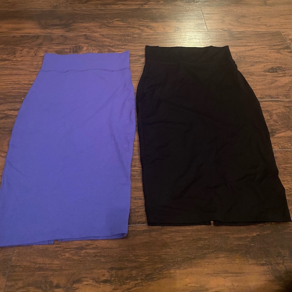 Bebe High Midi Waisted Skirts-Size S